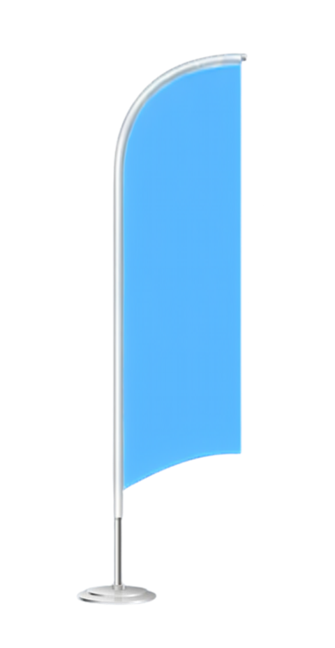 Beachvlag blauw