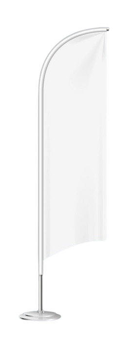 Beachvlag wit