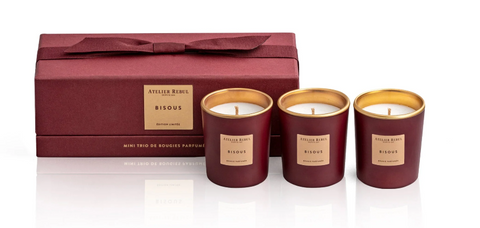 Atelier Rebul Bisous mini scented candle trio